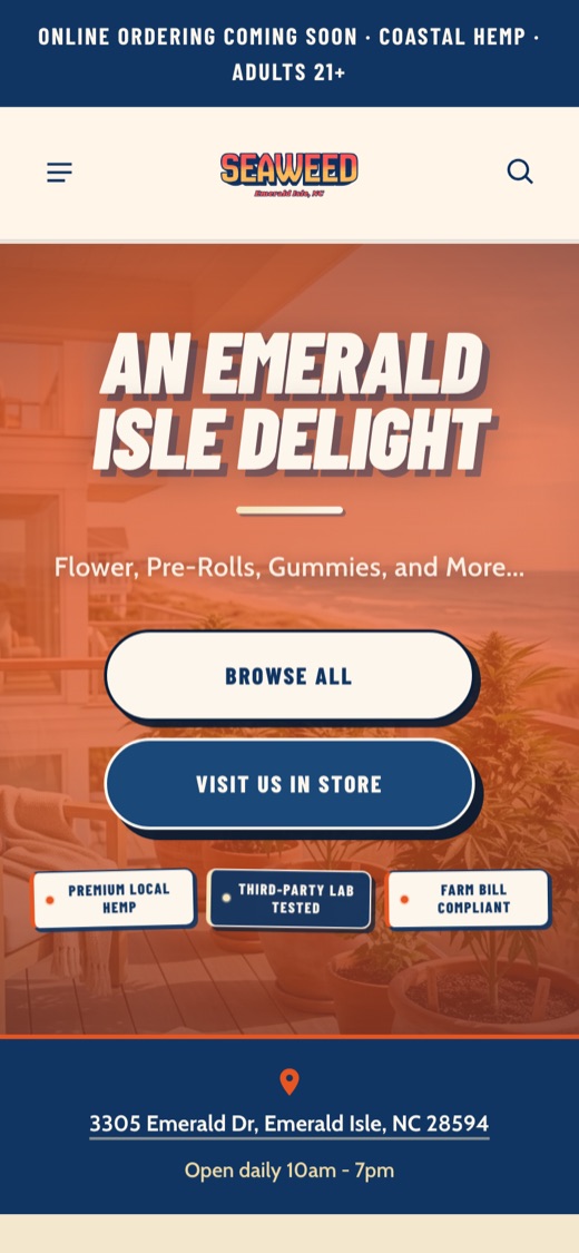 Sea Weed on a phone